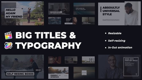 Títulos importantes y tipografía | Final Cut Pro X