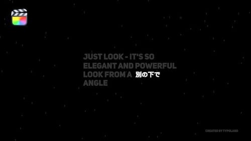 Clean Minimalist Title Text Animation Template