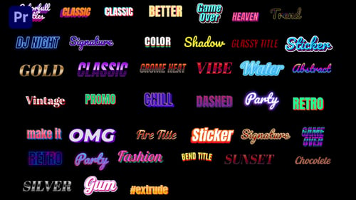 Colorful Titles