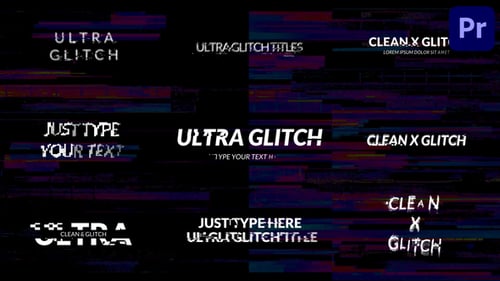 Simple Glitch Titles | Premiere Pro MOGRT