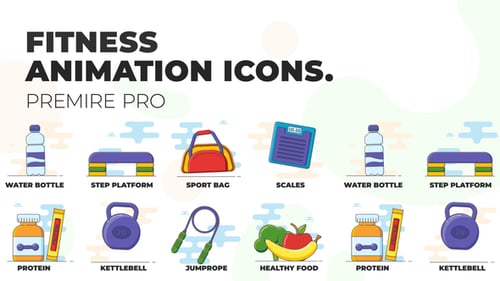 Fitness - Animation Icons (MOGRT)