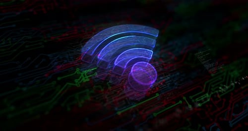 Wifi mobile network communication symbol digital concept