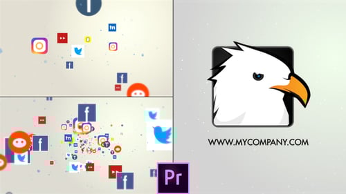 Social Media Logo V1 - Premiere Pro