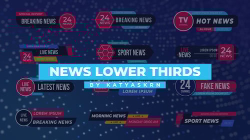 News Lower Thirds - Premiere Pro