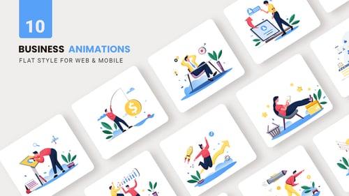 Business Animations - Flat Concept, Openers ft. analysis & animation ...
