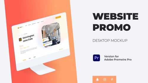 Colorful Website Promo - Desktop Mockup