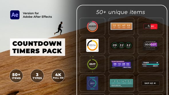 Countdown Timers Pack, Elements ft. audio visualization & calendar - Envato