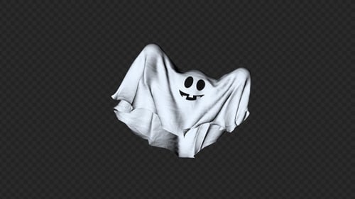 Lustiges Blatt Ghost - Transparenter Übergang