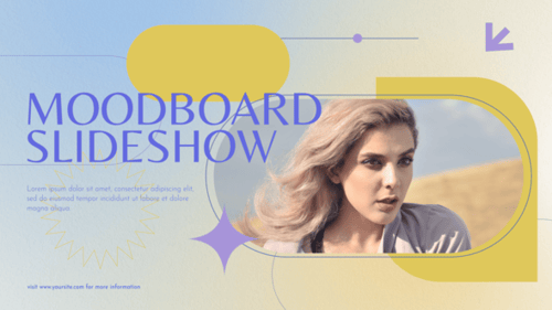 Dynamic Moodboard Slideshow with Modern Animated Graphics
