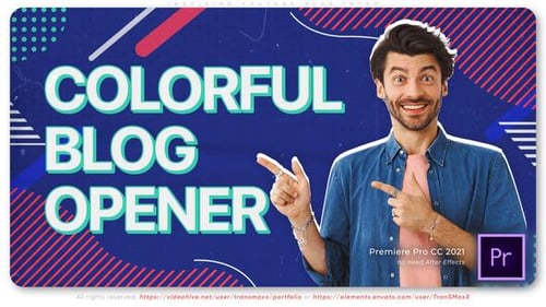 Modern Dynamic YouTube Blog Intro Kinetic Typography