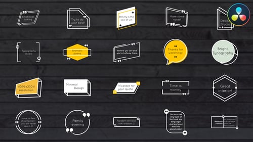 Clean Geometric Typography Titles