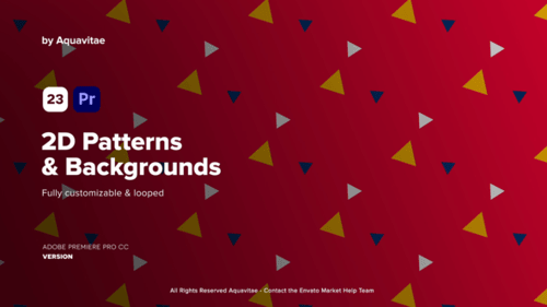 2D Patterns & Backgrounds l MOGRT for Premiere Pro