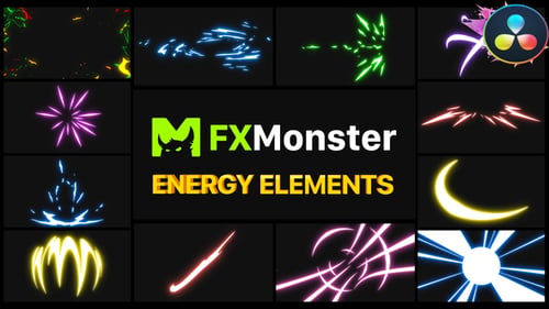 Dynamic Animated Energy Effects Pack for Videos