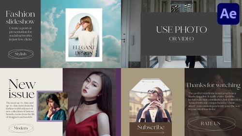 Elegant Fashion Slideshow for Stylish Brand Presentations