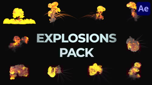 Pack Explosiones Realistas para After Effects