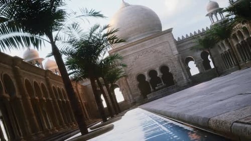 Animation de fond de mosquée 3