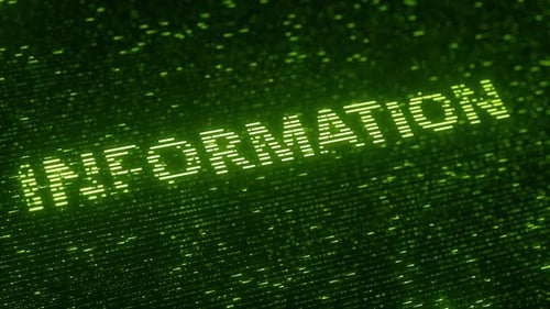 INFORMAÇÃO VERDE: Palavra feita com partículas voadoras