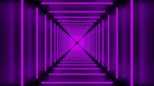 Purple Squares Creating a Tunnel