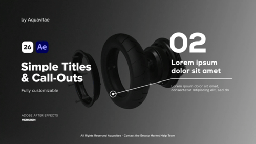 Clean Modern Call-Outs and Titles for Information Display