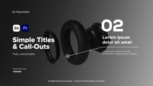 Modern Call-Out Titles and Informative Data Displays