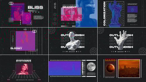 Gradient Synthwave Opener