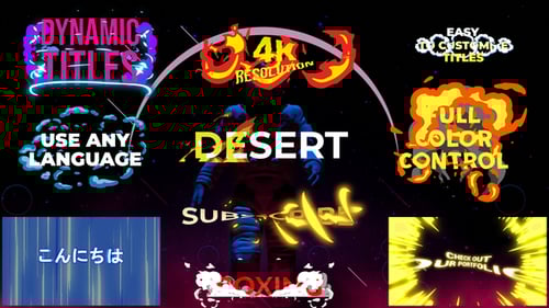 Dynamic Text Animations Pack with Explosive, Neon, and Liquid Effects