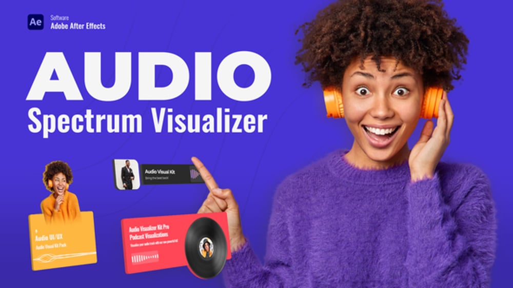 Dynamic Podcast Audio Visualizer Kit with Responsive Layouts, Product ...