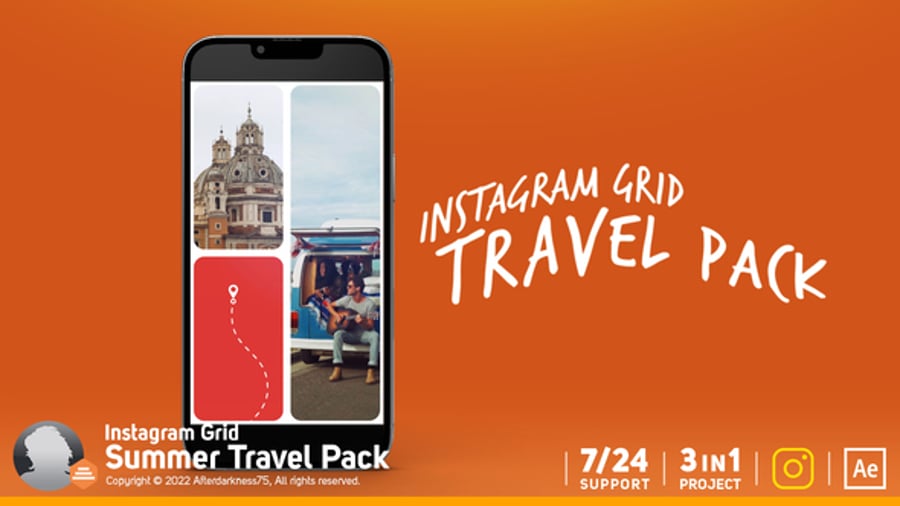 Cover for Instagram Travel Grid Pack