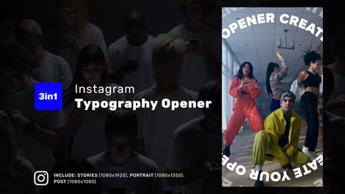 Instagram Typography Opener