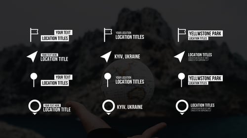 Animated Location Callouts and Titles for Geographic Information