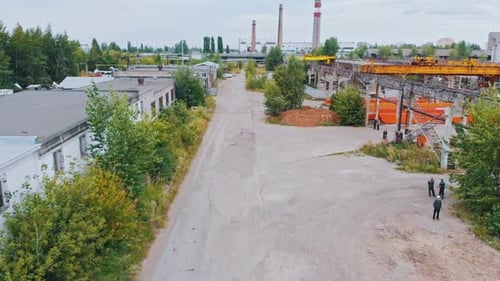 Industrial Concept - a Construction Site Outdoor