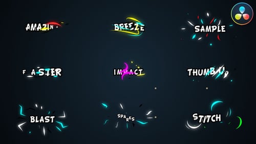 Dynamic Neon Outline Text Animations for Video Titles