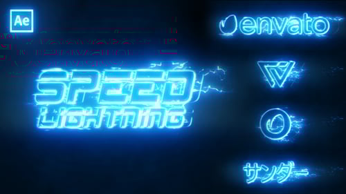 Speed Lightning Intro Logo