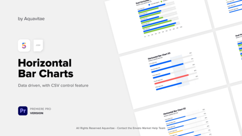 CSV Driven Corporate Horizontal Bar Charts l MOGRT for Premiere Pro