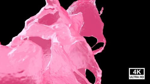 Kollision von Streaming-Strawberry Milkshake Splash V9