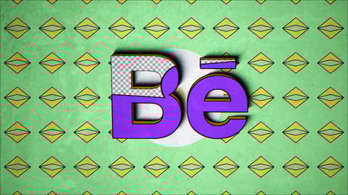 Distressed Retro Geometric Logo Reveal Intro