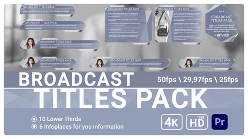 Dynamic Broadcast Titles and Lower Thirds Pack