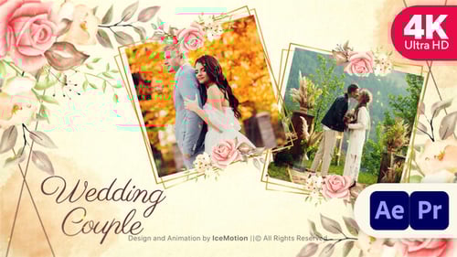 Elegant Floral Wedding Invitation Slideshow