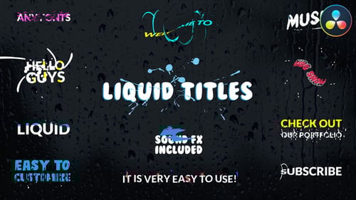 Liquid Titles | DaVinci Resolve