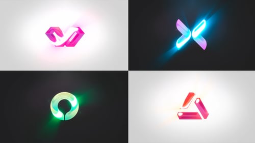Fast Dynamic Logo Reveal with Light Trails