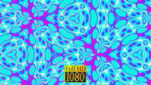 Vibrant Neon Kaleidoscope Liquid Abstract Motion Background
