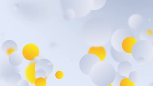 Modern Abstract Spheres Floating Clean Background Animation