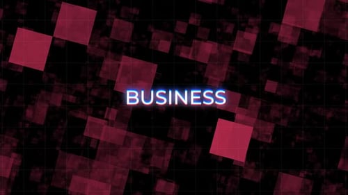 Business Digital Glitch Text Background
