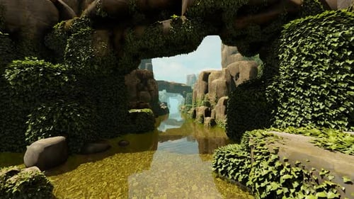Stone Gorge And Water