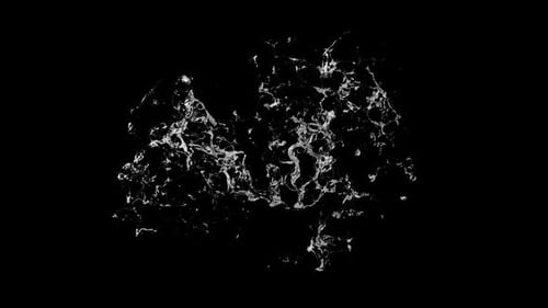 Dynamic Abstract Liquid Splash Transition