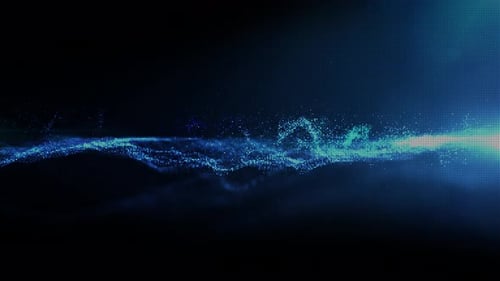 Dynamic Digital Particle Stream Background