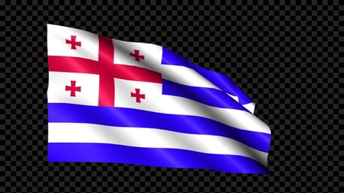 Ajaria Flag Blowing In The Wind
