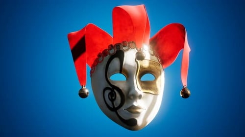 Masques de carnaval vénitien avec or