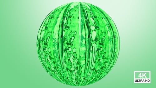 Green Water Splash Sphere