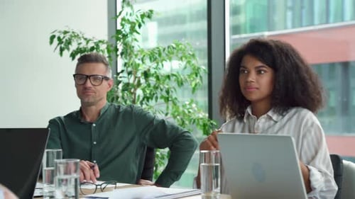 Diverse Business People Executive Team Having Discussion at Boardroom Meeting